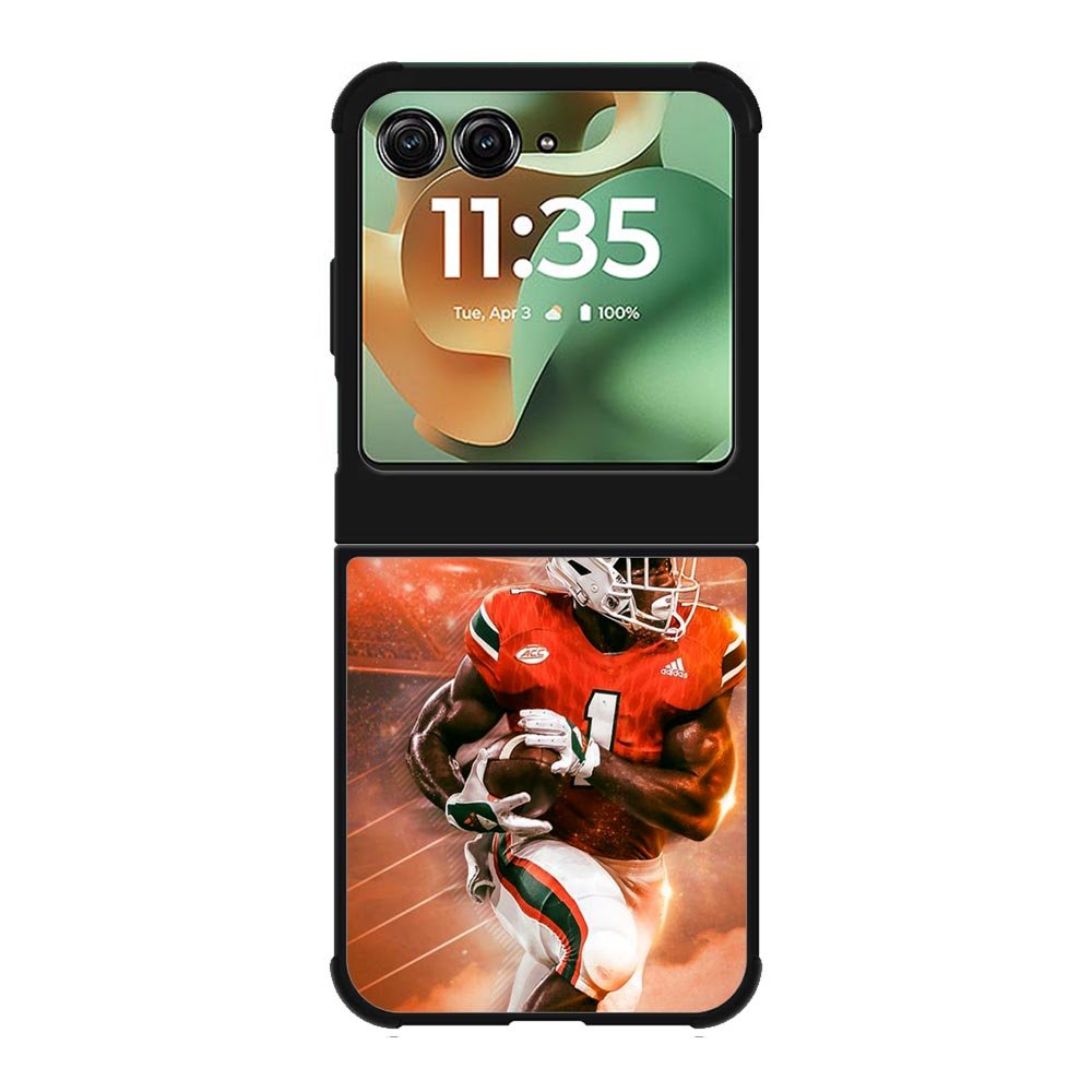 University of Miami Footbal Motorola Moto RAZR 2025 Case OV9597
