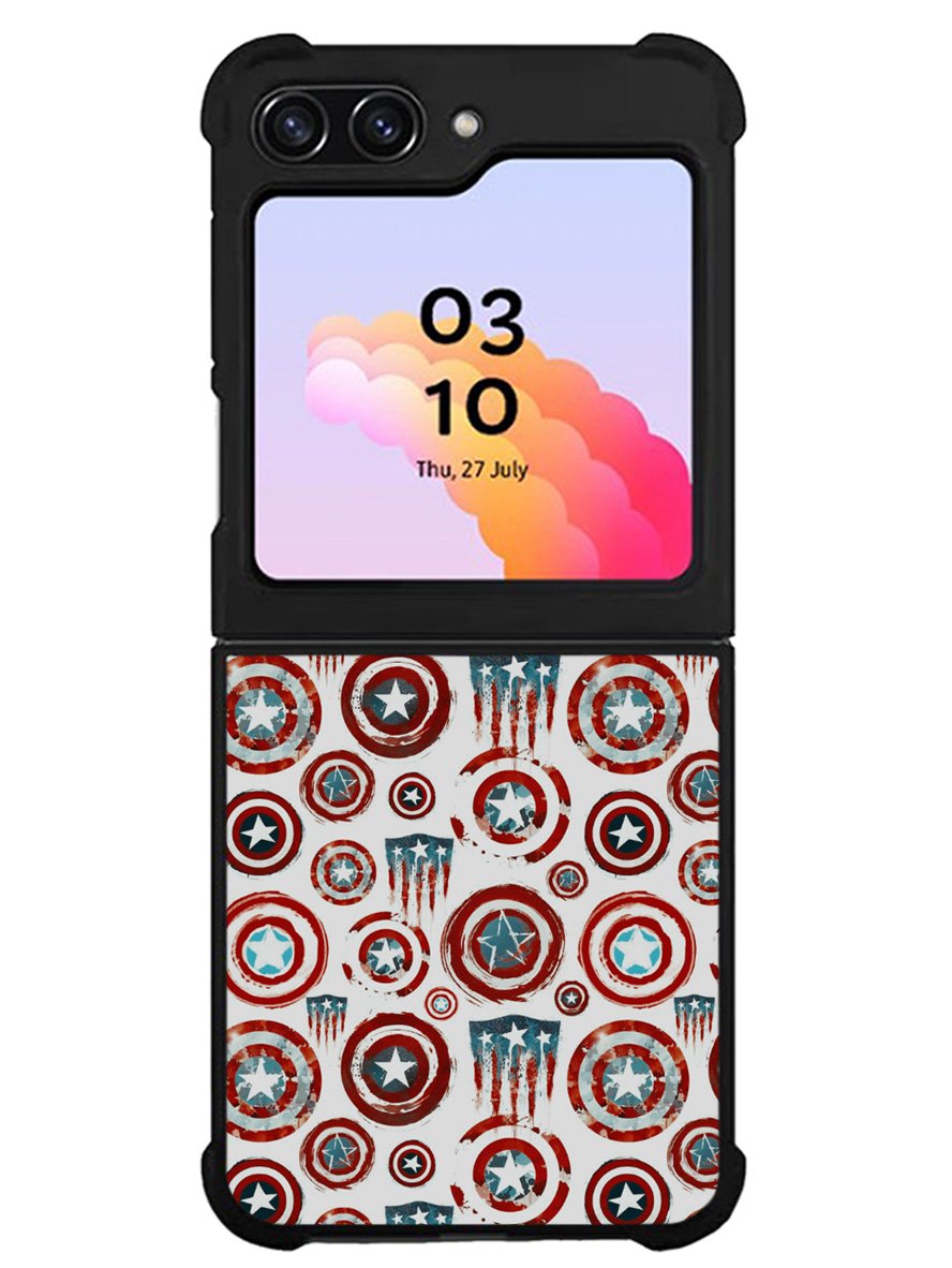Wallpaper Shield Capt Americ Samsung Galaxy Z Flip 5 5G 2023 Case OV9595