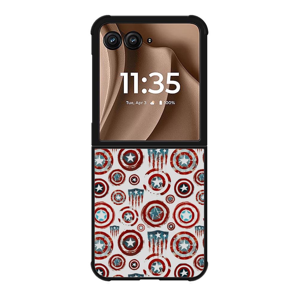 Wallpaper Shield Capt Americ Motorola Moto RAZR Plus 2025 Case OV9595