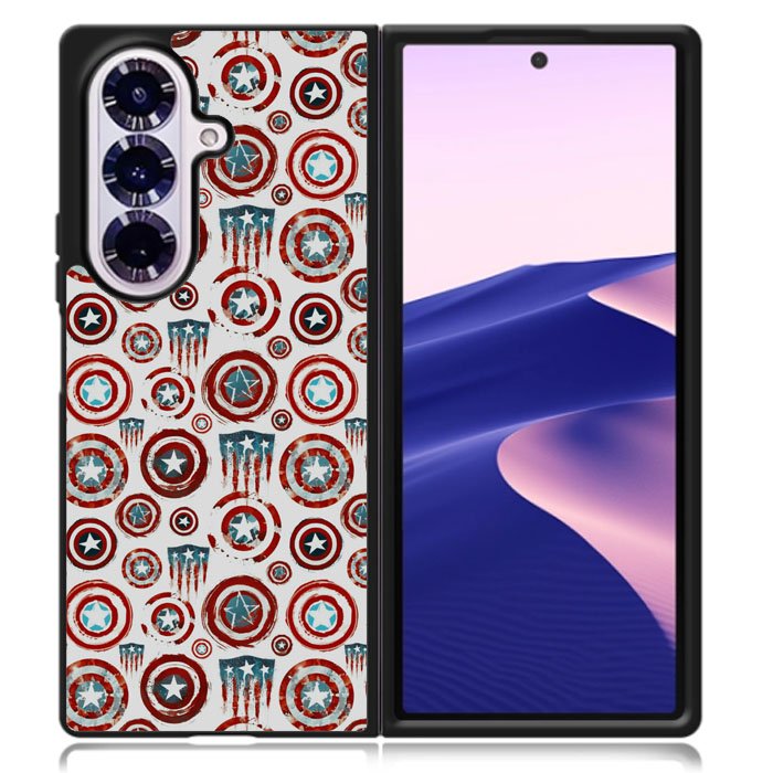 Wallpaper Shield Capt Americ Samsung Galaxy Z Fold 7 Case OV9595