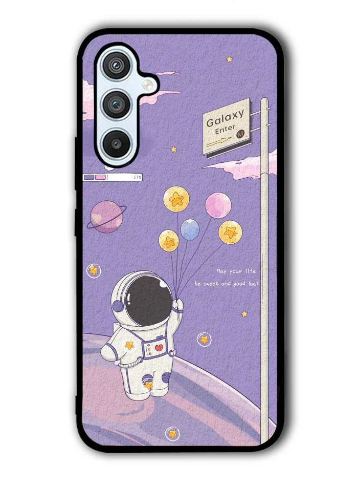 Astronaut Purple Samsung Galaxy A14 5G Case QC9083