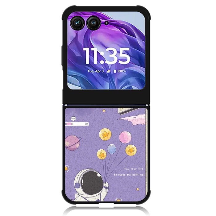 Astronaut Purple Motorola Moto Razr Plus 2024 , Moto Razr+ 2024 Case OV9083