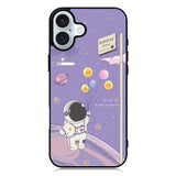 Astronaut Purple iPhone 16 Case QC9083