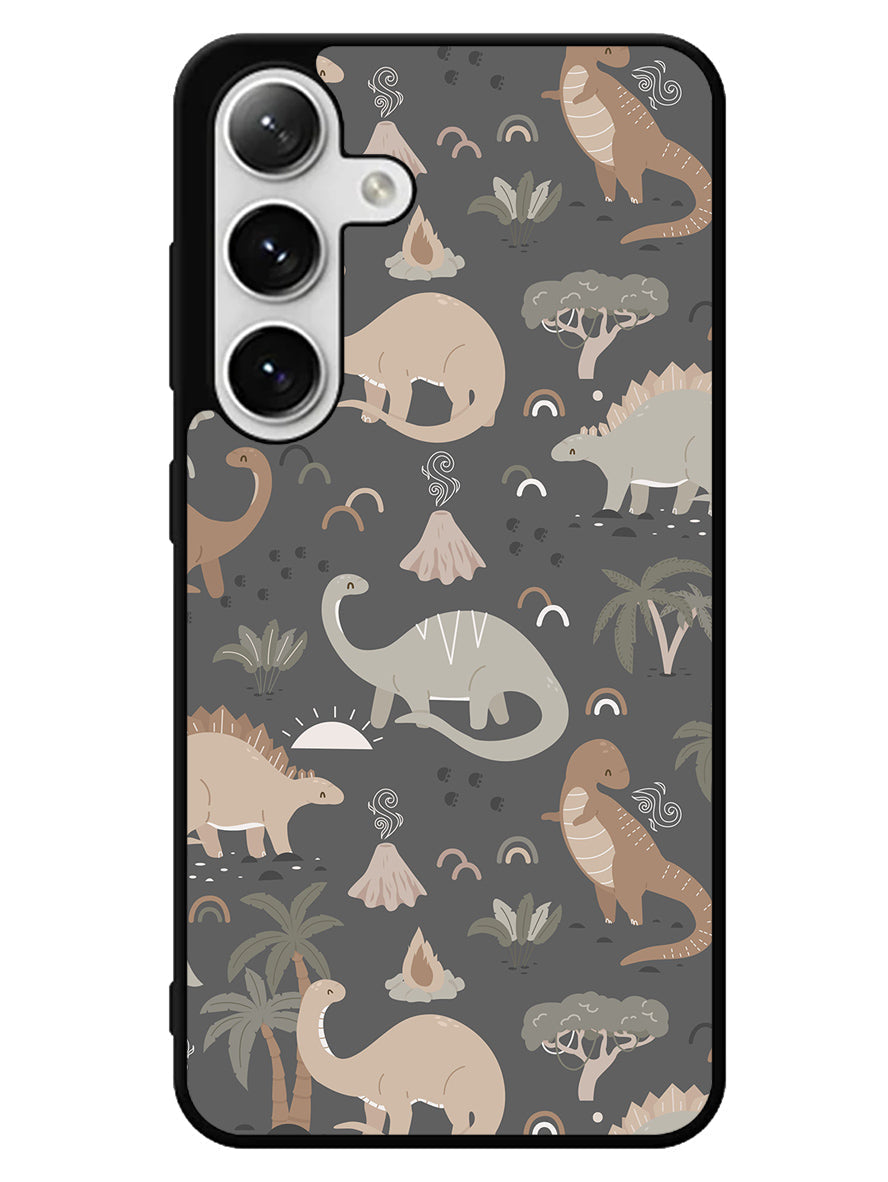 Cute Dinosaurs Samsung Galaxy S25 5G Case