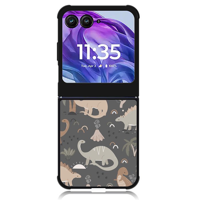 Cute Dinosaurs Motorola Moto Razr Plus 2024 , Moto Razr+ 2024 Case