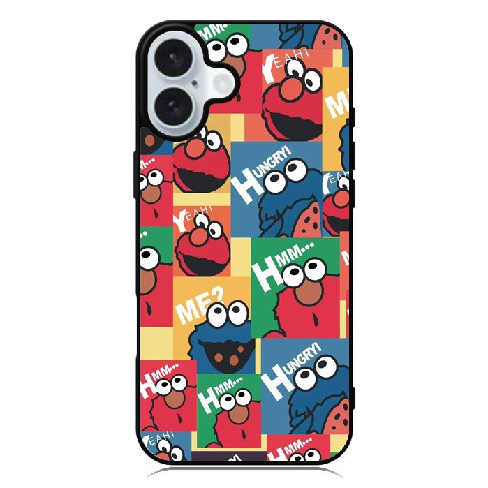 Elmo Hungry Hmm iPhone 16 Case QC9073