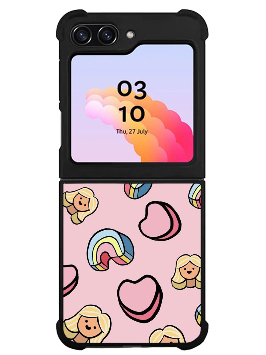 Girly Rainbow Pattern Samsung Galaxy Z Flip 5 5G 2023 Case OV9070