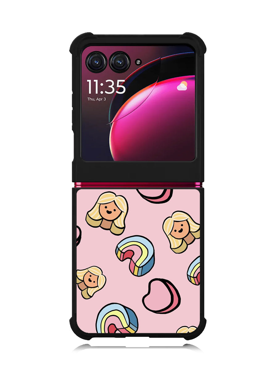 Girly Rainbow Pattern Motorola Moto Razr Plus 2023 , Moto Razr+ 2023 Case OV9070