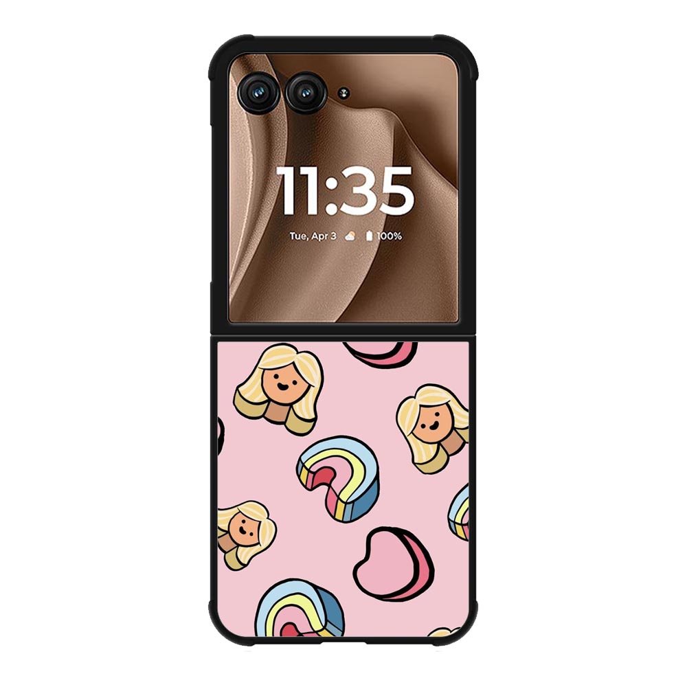 Girly Rainbow Pattern Motorola Moto RAZR Plus 2025 Case OV9070