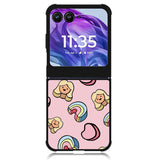 Girly Rainbow Pattern Motorola Moto Razr Plus 2024 , Moto Razr+ 2024 Case OV9070