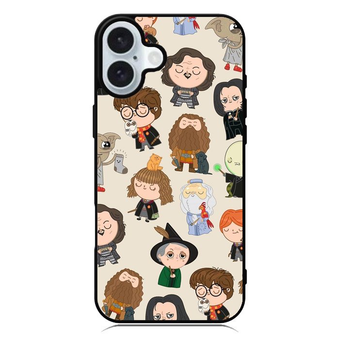 Harry Potter Cartoon iPhone 16 Case QC9064