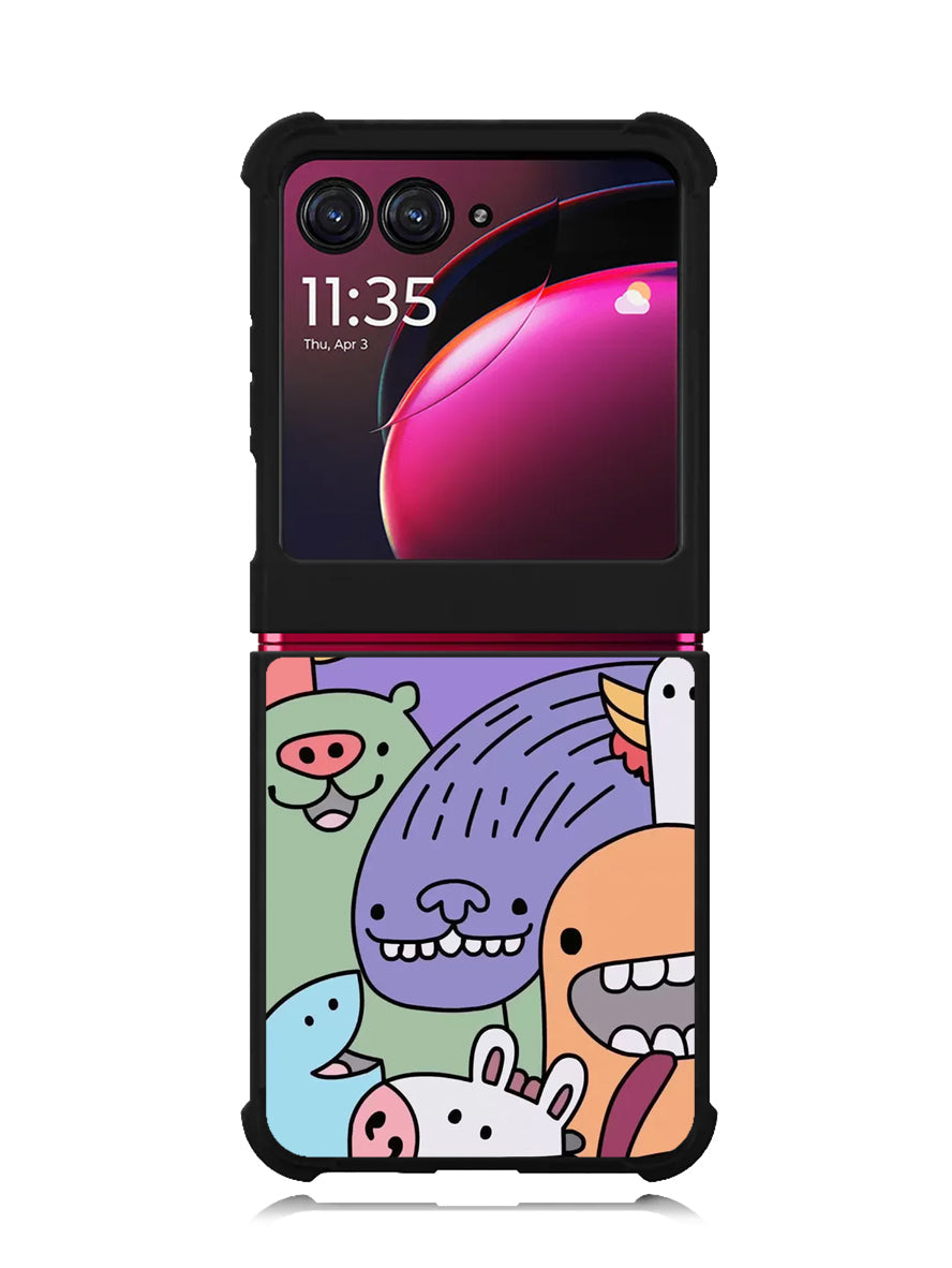 Kawaii Doodle Motorola Moto Razr Plus 2023 , Moto Razr+ 2023 Case OV9062