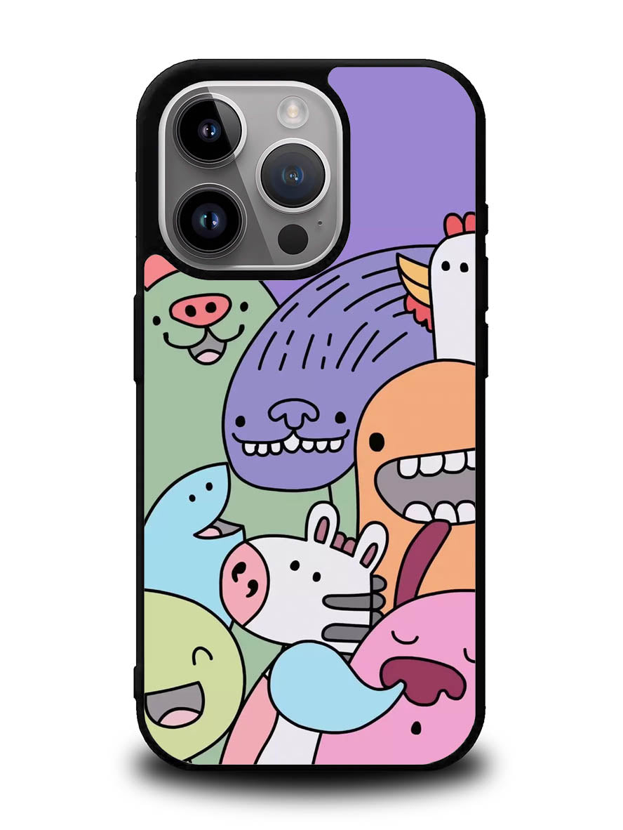Kawaii Doodle iPhone 16 Pro Max Case QC9062