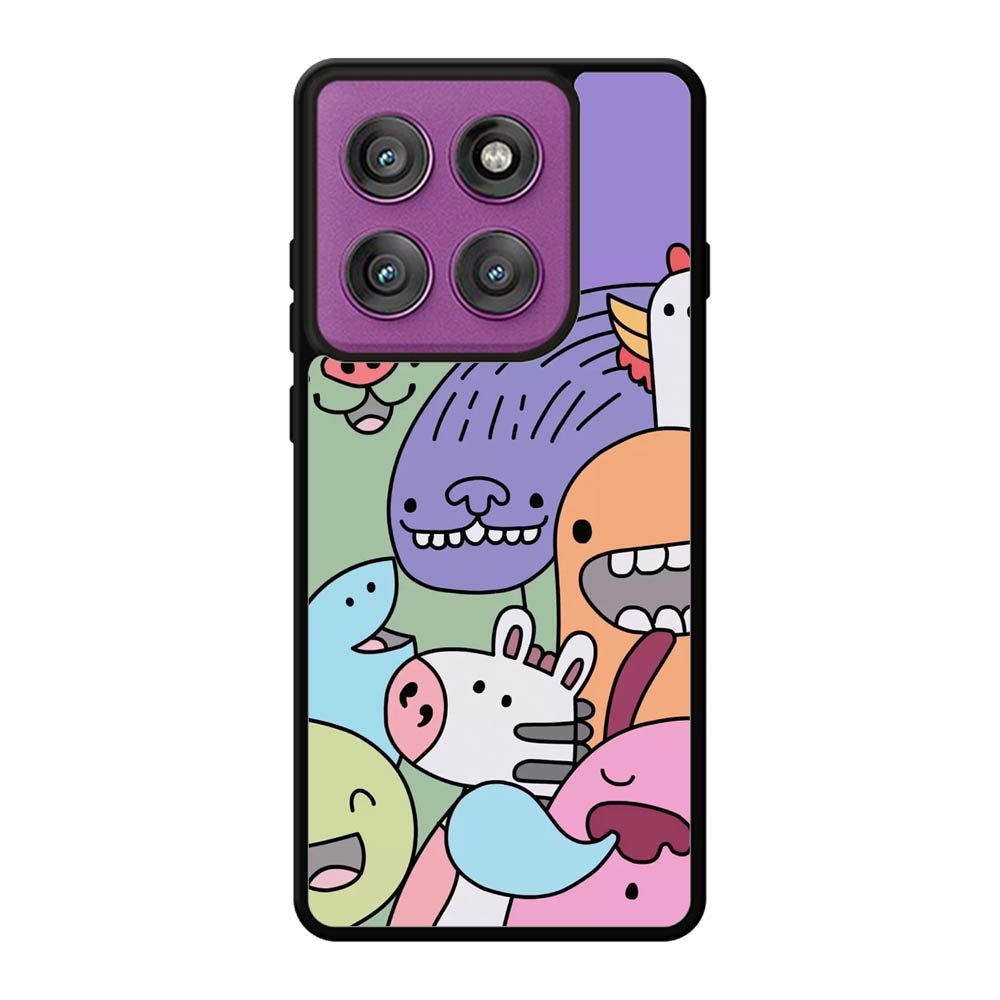 Kawaii Doodle Motorola Moto Edge 60 Pro Case QC9062