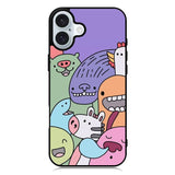 Kawaii Doodle iPhone 16 Case QC9062