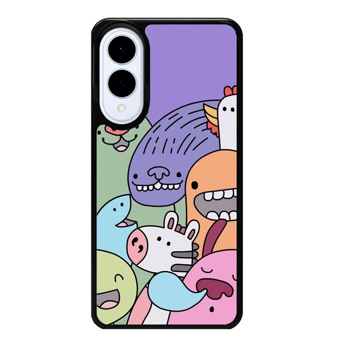 Kawaii Doodle Samsung Galaxy S25 Edge 5G Case OV9062