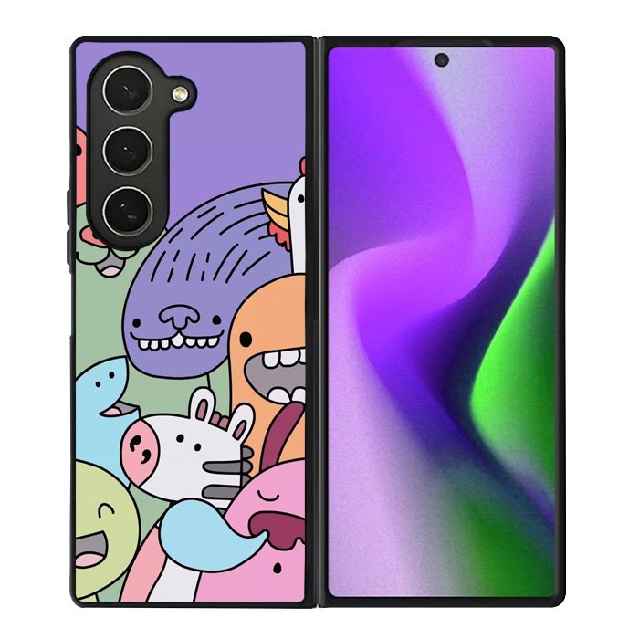 Kawaii Doodle Samsung Galaxy Z Fold 6 5G 2024 Case OV9062
