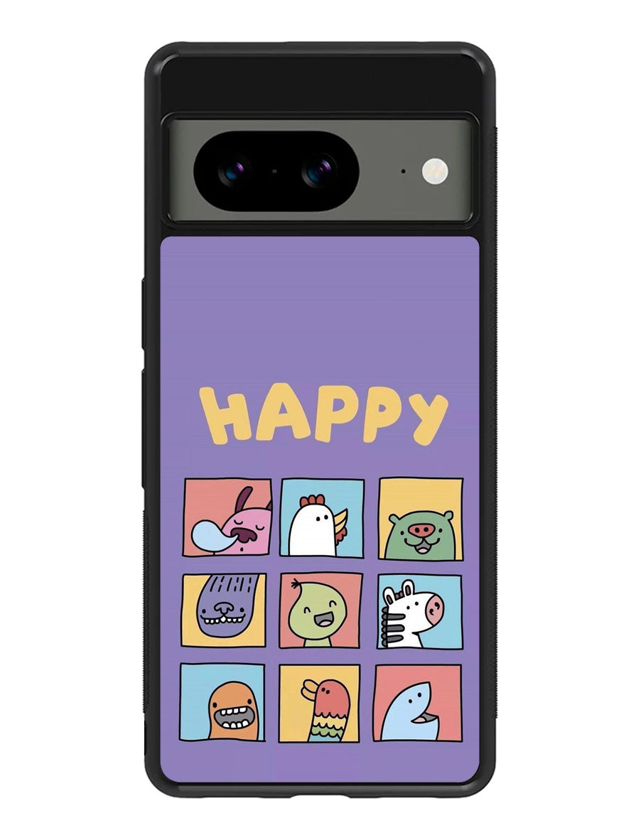 Kawaii Emoji Happy Google Pixel 8 Case QC9061