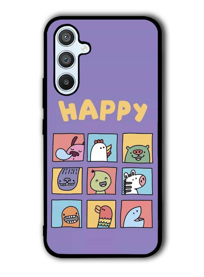 Kawaii Emoji Happy Samsung Galaxy A14 5G Case QC9061