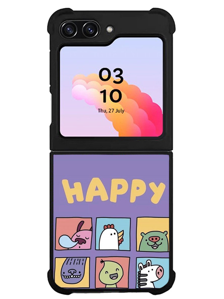 Kawaii Emoji Happy Samsung Galaxy Z Flip 5 5G 2023 Case OV9061