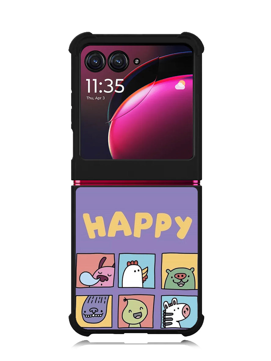 Kawaii Emoji Happy Motorola Moto Razr Plus 2023 , Moto Razr+ 2023 Case OV9061