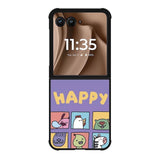 Kawaii Emoji Happy Motorola Moto RAZR Plus 2025 Case OV9061