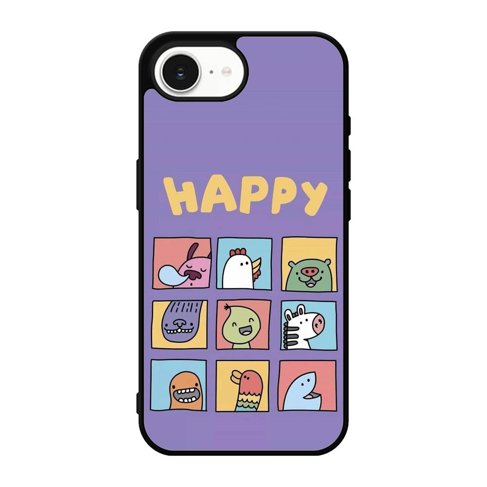 Kawaii Emoji Happy iPhone 17e Case QC9061