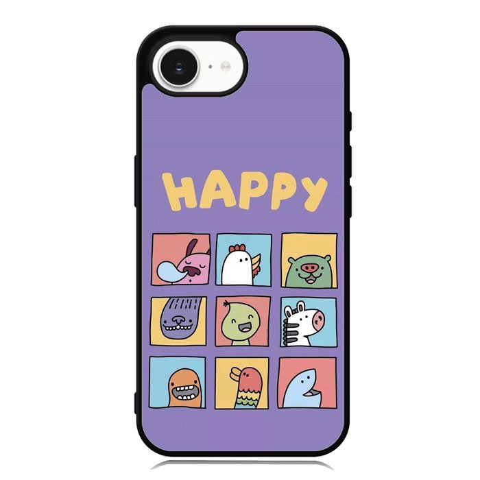 Kawaii Emoji Happy iPhone 16e Case OV9061