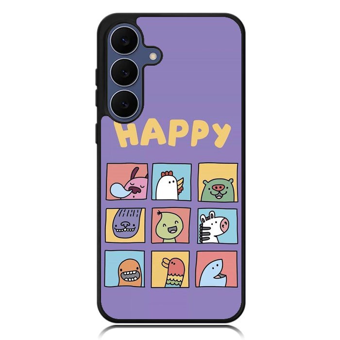 Kawaii Emoji Happy Samsung Galaxy S25 FE Case OV9061