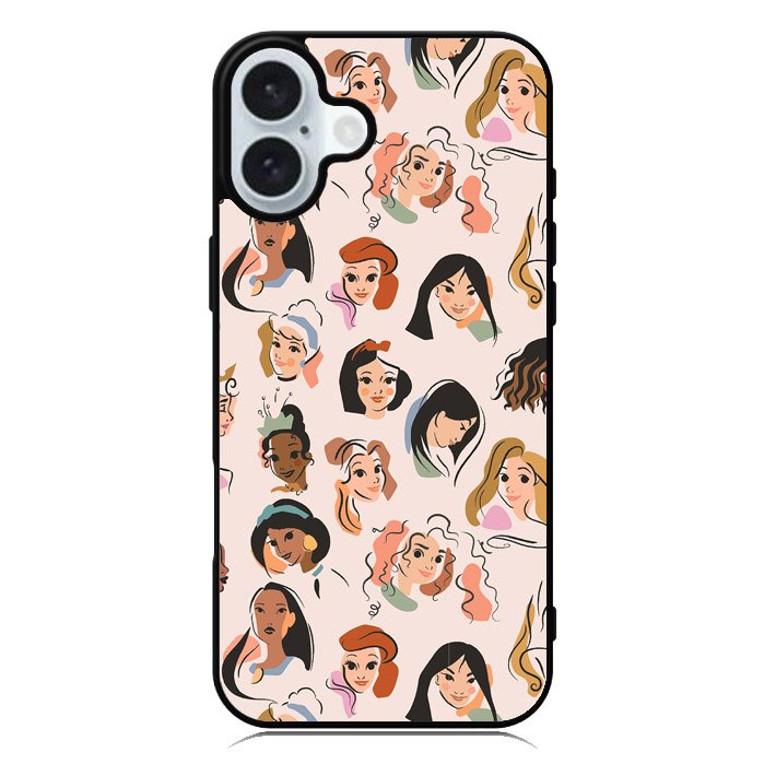 Princess Disney Face iPhone 16 Plus Case QC9053