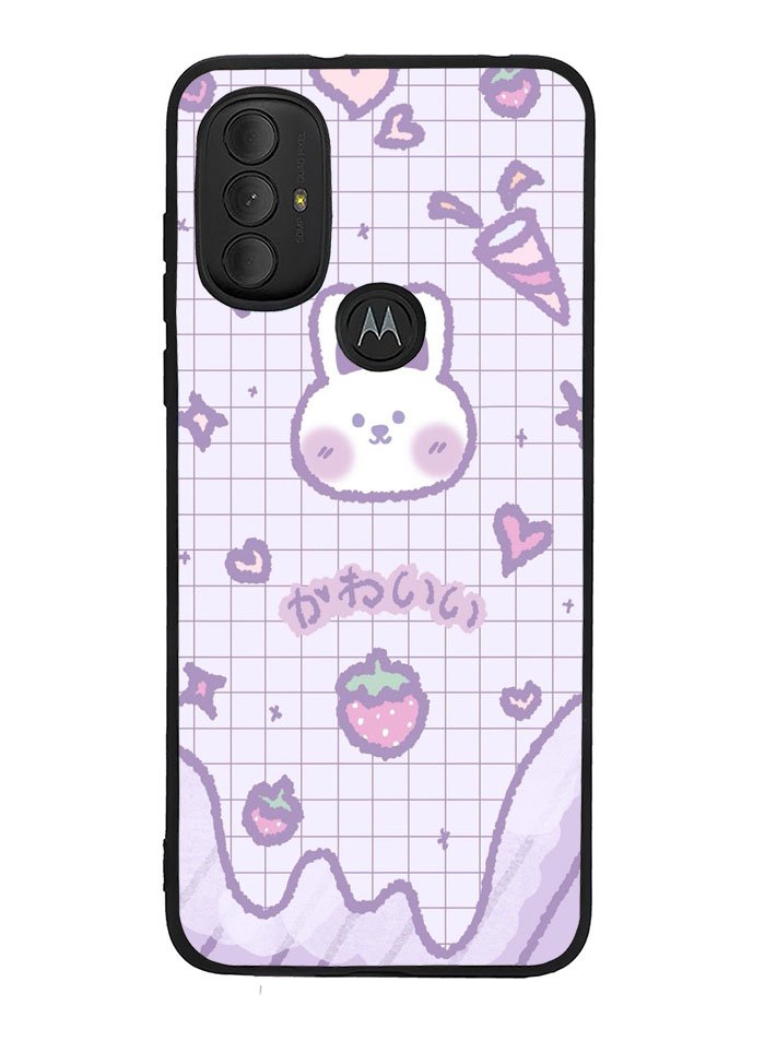 Rabbit Cute Purple Motorola Moto G Pure 2021 , Moto G Power 2022 Case OV9051