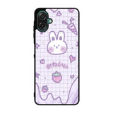 Rabbit Cute Purple Samsung Galaxy A07 Case OV9051