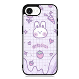 Rabbit Cute Purple iPhone 16e Case OV9051