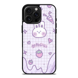 Rabbit Cute Purple iPhone 16 Pro Case OV9051