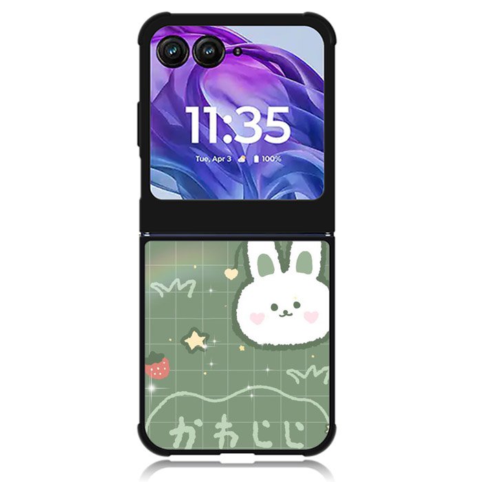 Rabbit Green Motorola Moto Razr Plus 2024 , Moto Razr+ 2024 Case