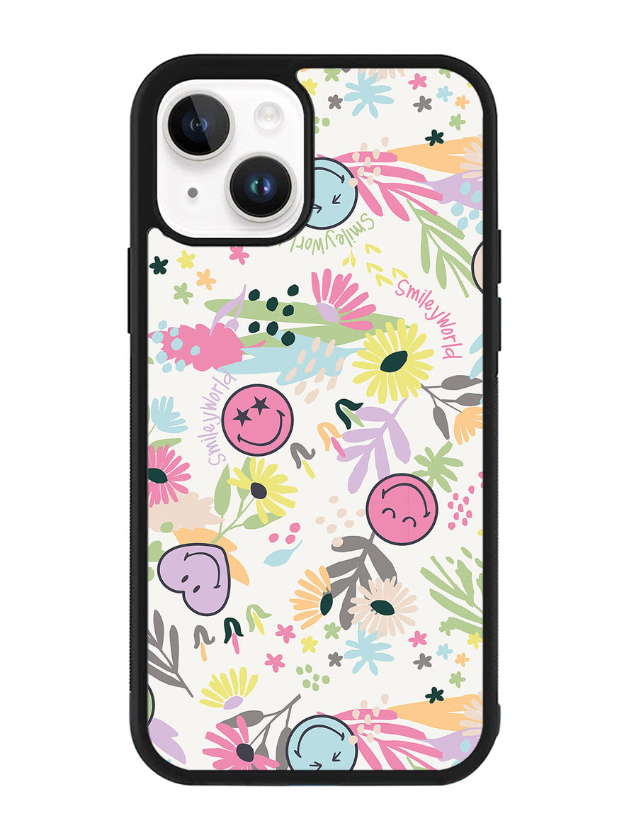 Smiley World Pattern iPhone 14 Plus Case QC9048
