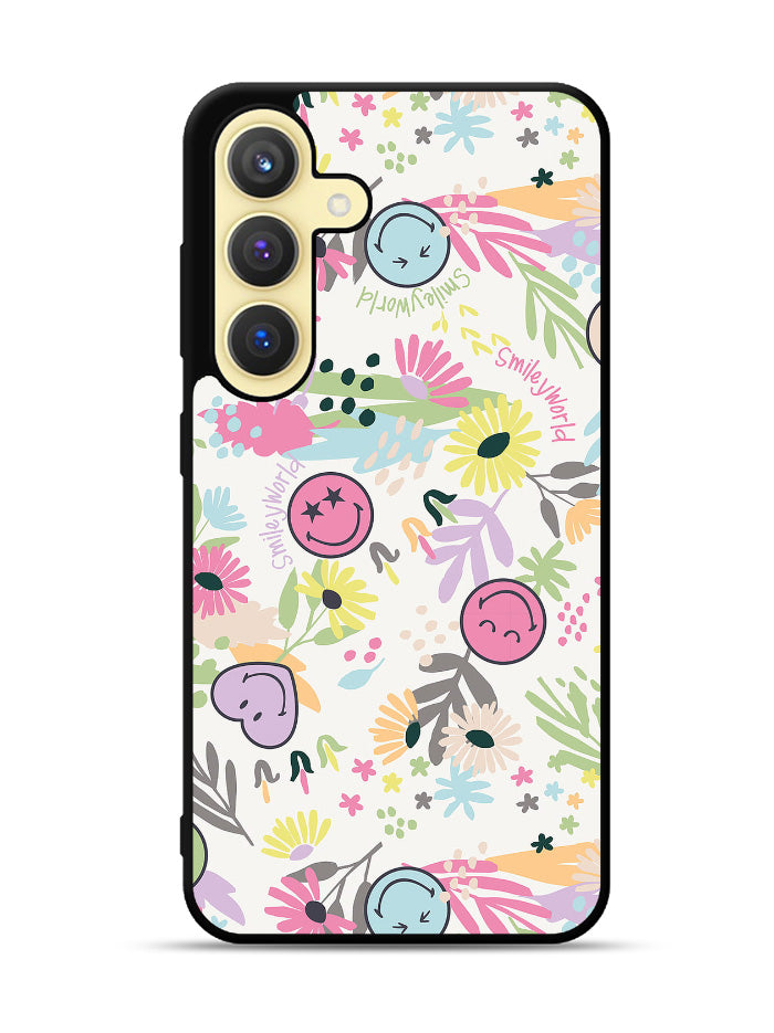 Smiley World Pattern Samsung Galaxy S25 5G Case OV9048