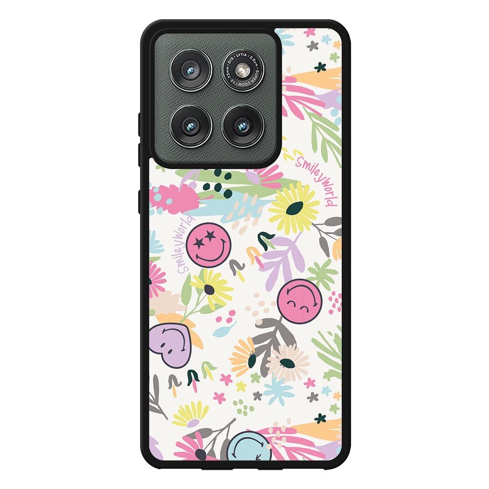 Smiley World Pattern Motorola Moto Edge 2025 Case QC9048