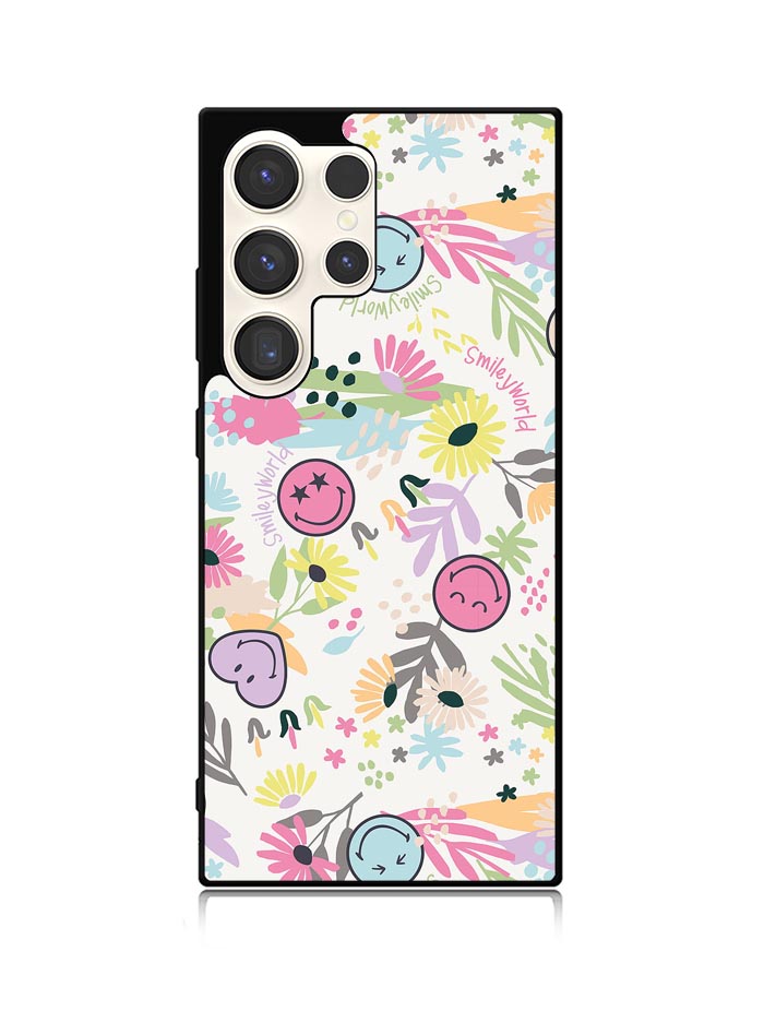 Smiley World Pattern Samsung Galaxy S25 Ultra 5G Case QC9048