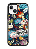 Space Sticker iPhone 14 Case QC9044