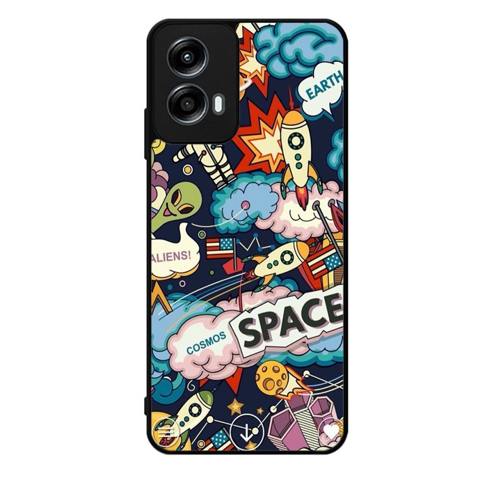Space Sticker Motorola Moto G Play 2024 Case OV9044