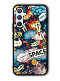 Space Sticker Samsung Galaxy A14 5G Case QC9044