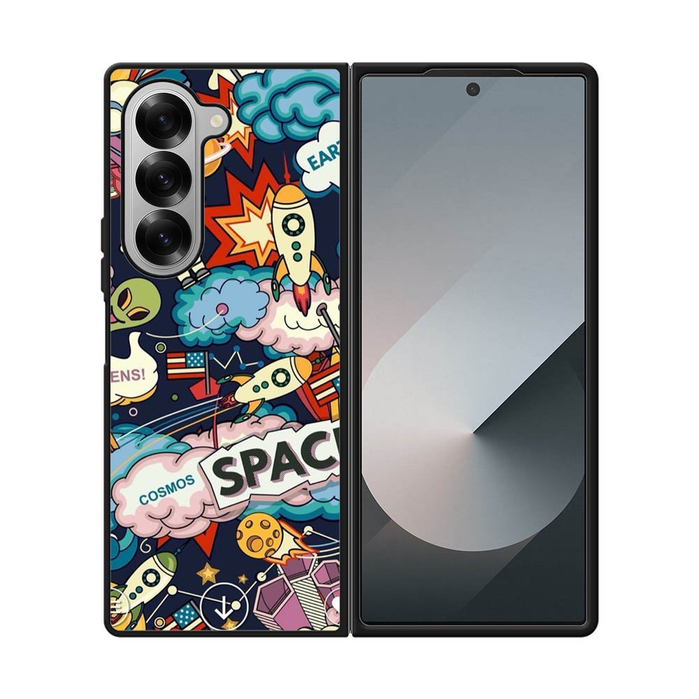 Space Sticker Samsung Galaxy Z Fold 7 5G Case OV9044