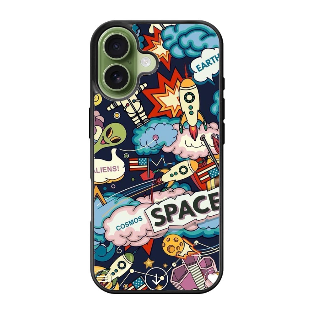 Space Sticker iPhone 17 Case OV9044