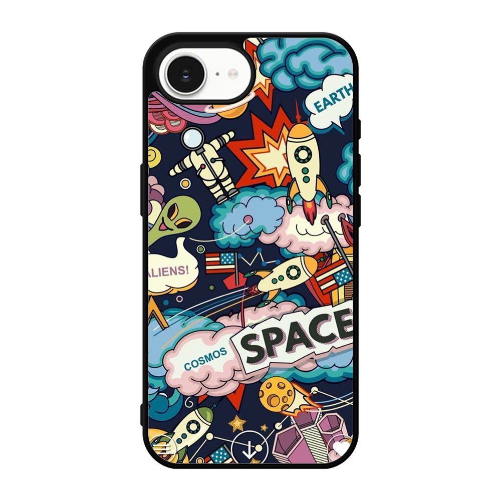 Space Sticker iPhone 17e Case OV9044