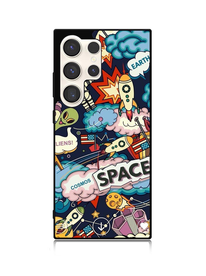 Space Sticker Samsung Galaxy S25 Ultra 5G Case QC9044