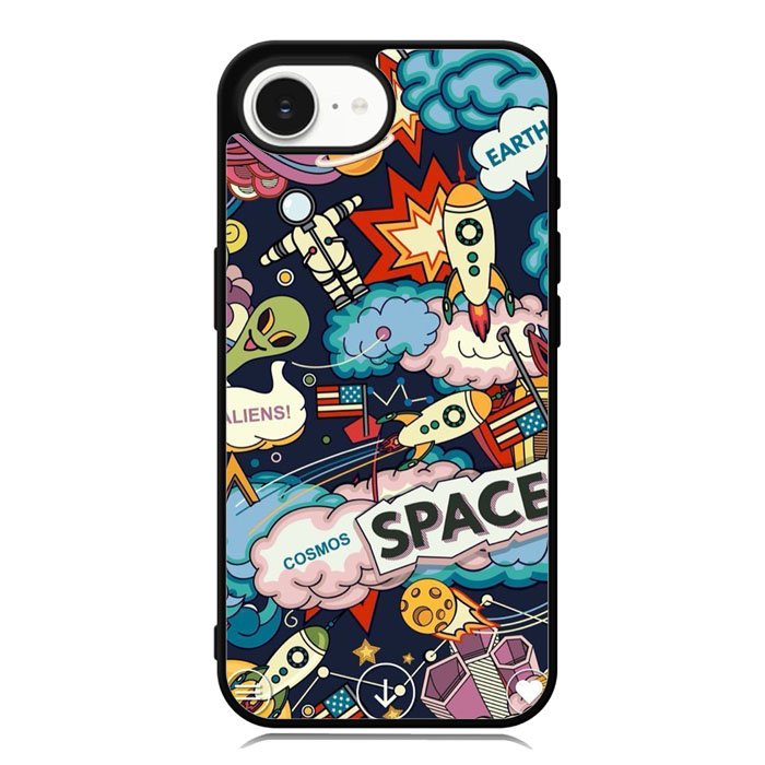 Space Sticker iPhone 16e Case OV9044
