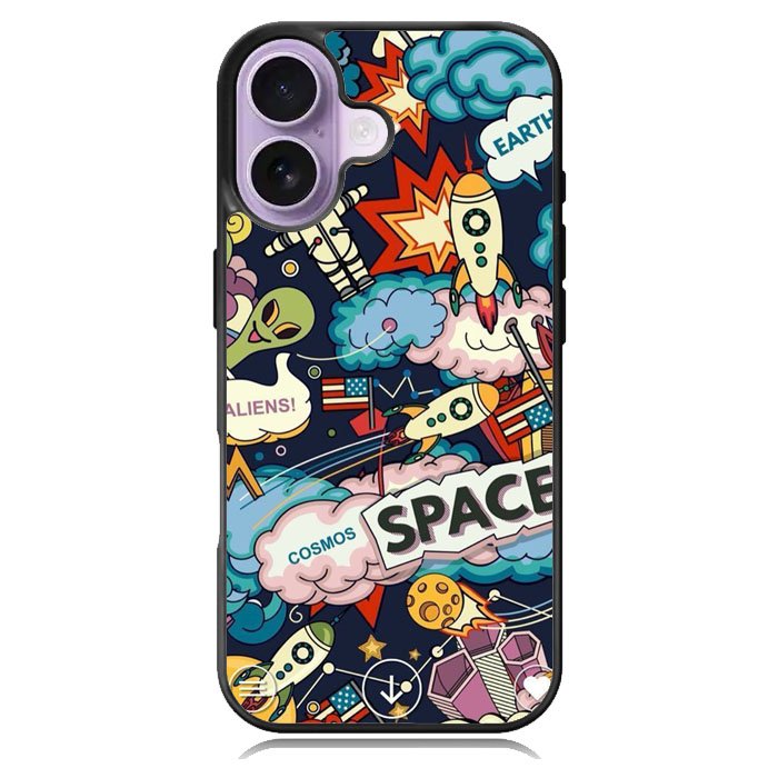 Space Sticker iPhone 17 Case OV9044