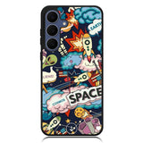 Space Sticker Samsung Galaxy S25 FE Case OV9044