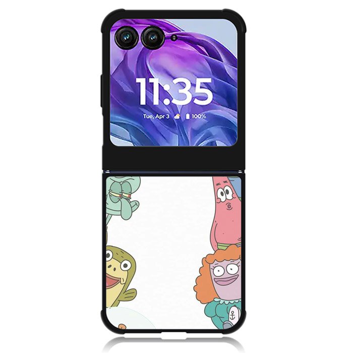 Spongebob and Friends Motorola Moto Razr Plus 2024 , Moto Razr+ 2024 Case OV9043